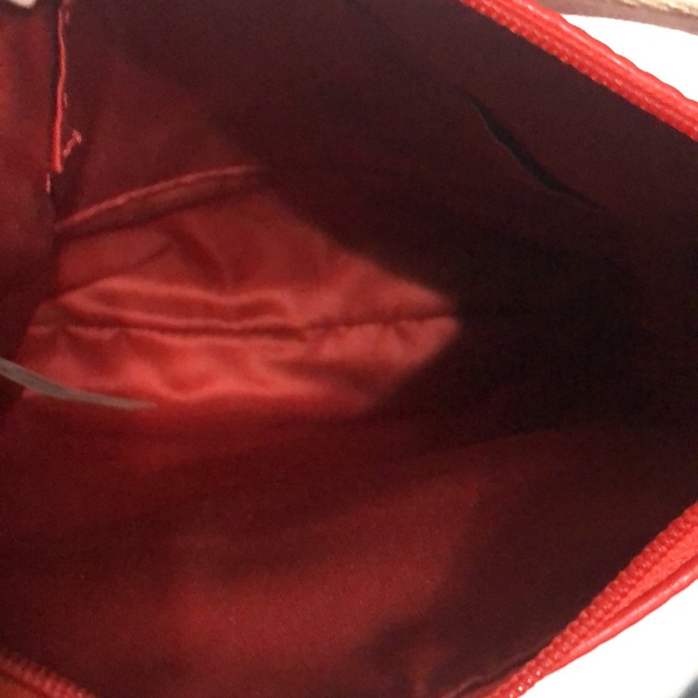 Coach Red Crossbody Bag with Cream Strap - Picture 8 of 11